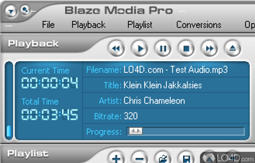 Powerful app designed to play, convert, edit and burn audio and video files, while offering support for batch conversions tasks - Screenshot of Blaze Media Pro