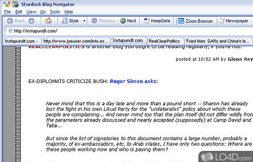 Blog Navigator Screenshot