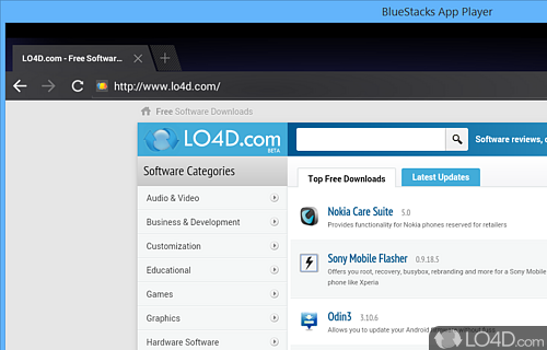 Simple-to-handle GUI - Screenshot of BlueStacks