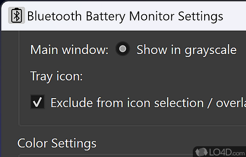 Lets you set the threshold when it should alert you - Screenshot of Bluetooth Battery Monitor