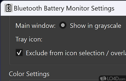 Bluetooth Battery Monitor Screenshot