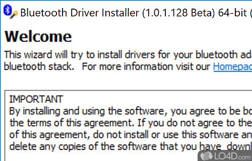 Bluetooth Driver Installer Screenshot