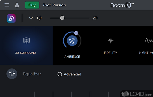 Surround yourself with high-quality sound effects - Screenshot of Boom 3D