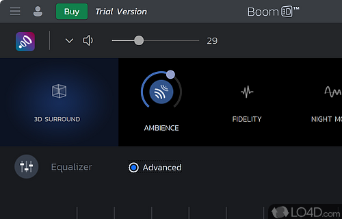 A simple way of listening to music in a whole new way - Screenshot of Boom 3D