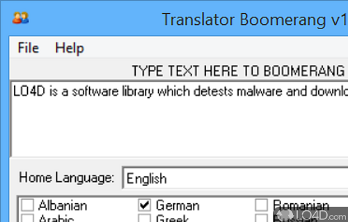 Boomerang Translator screenshot