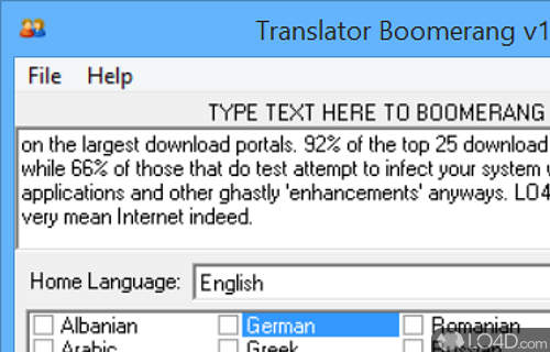 Boomerang Translator screenshot