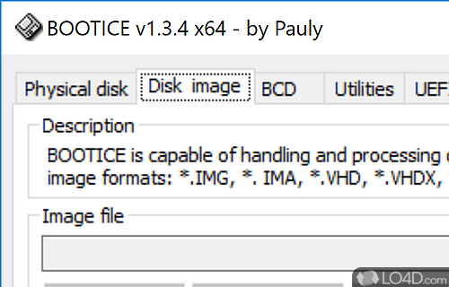 Manage physical and virtual drives - Screenshot of Bootice