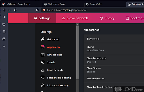 Excellent privacy features - Screenshot of Brave Browser