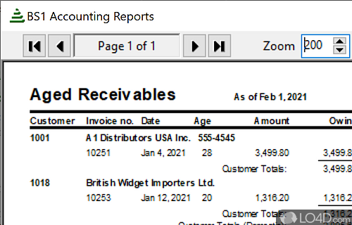 BS1 Free Accounting screenshot