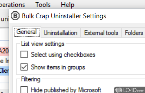 Bulk Crap Uninstaller Screenshot
