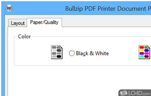 Bullzip PDF Printer Screenshot