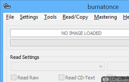 Burn disc images and create audio and data CDs - Screenshot of Burnatonce