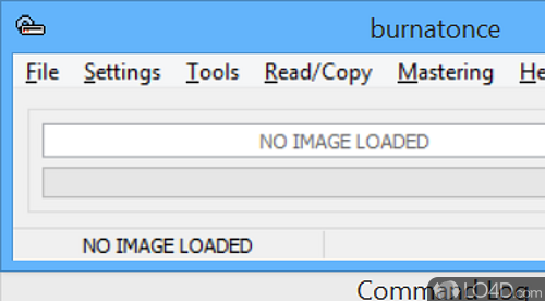 Piece of software to read or burn data on CDs - Screenshot of Burnatonce