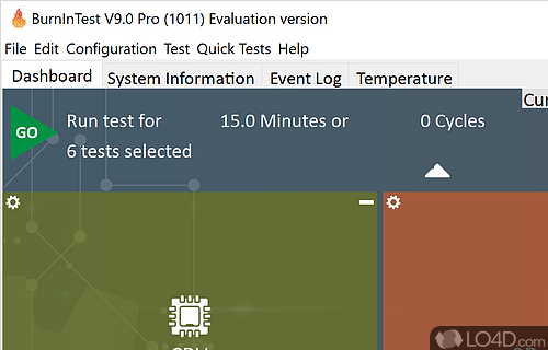 BurnInTest Professional Screenshot