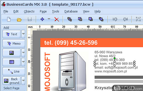 BusinessCards MX Screenshot