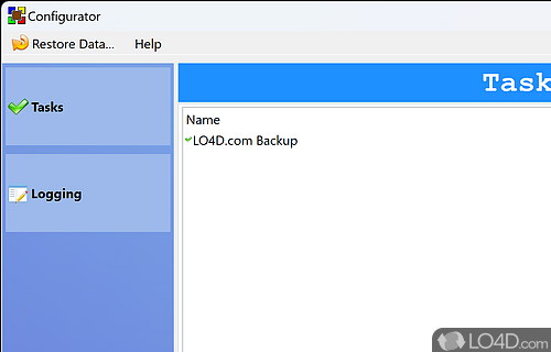 Create encrypted backup tasks to save extra copies of important files - Screenshot of BUtil