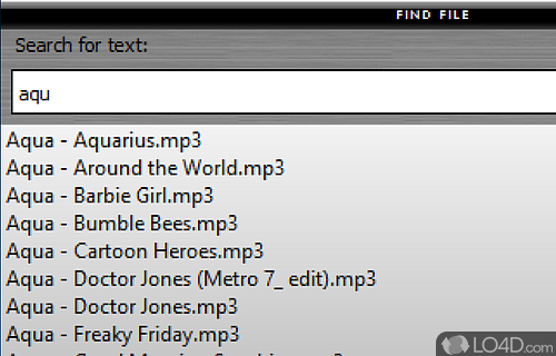 Can process popular audio formats - Screenshot of BZR Player