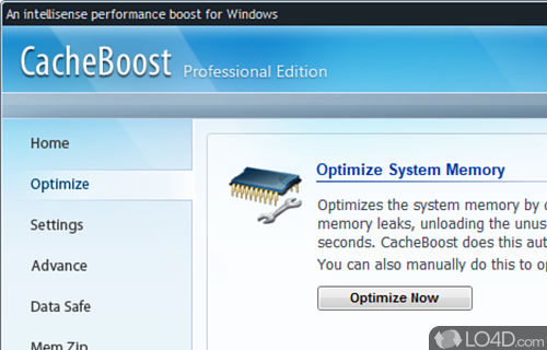 CacheBoost Professional Edition Screenshot