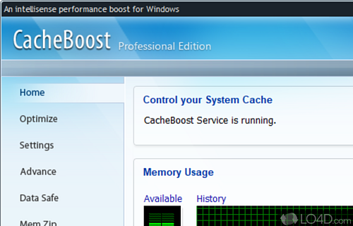 CacheBoost Professional Edition Screenshot