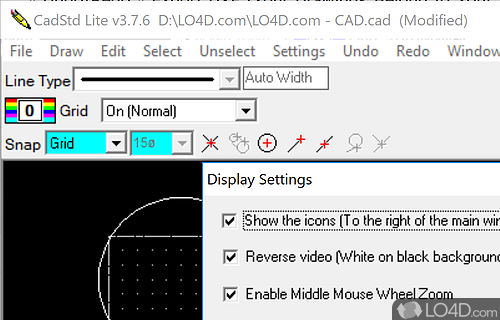 A free Design & photography program for Windows - Screenshot of CadStd Lite