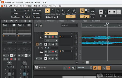 Additional features - Screenshot of Cakewalk