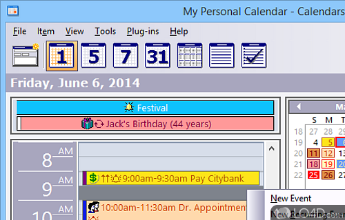 Screenshot of Calendarscope - Plan, schedule and manage all of appointments or important dates
