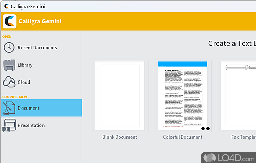 Document creator and editor like OpenOffice or MS Office - Screenshot of Calligra Suite