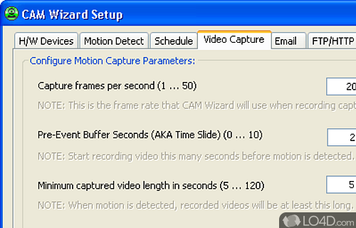 CAM Wizard Screenshot