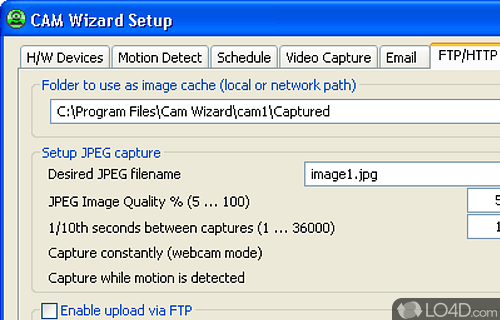 CAM Wizard Screenshot