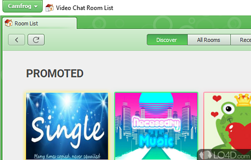 Join video chat rooms - Screenshot of Camfrog