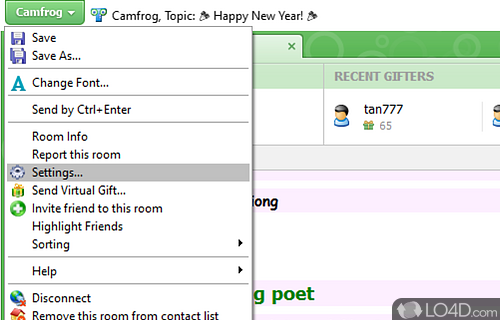 Free video chat software - Screenshot of Camfrog