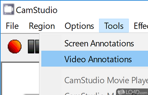 Simple and clean interface - Screenshot of CamStudio
