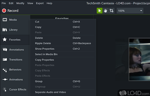 Camtasia Studio Screenshot