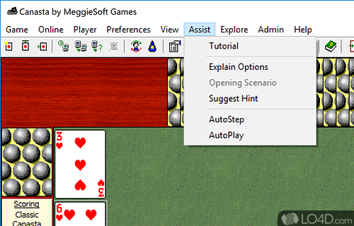 Canasta for Windows, brought to you by