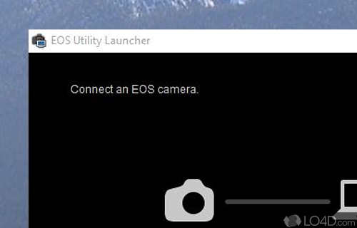 Screenshot of Canon EOS Capture - User interface