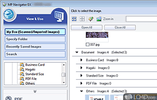 Screenshot of Canon MP Navigator EX - Powerful tool that is able to take care of scanning