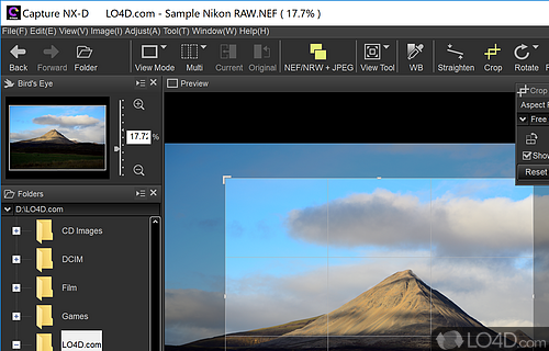 Effortlessly edit and convert NRF and NRW files from your Nikon camera - Screenshot of Capture NX-D