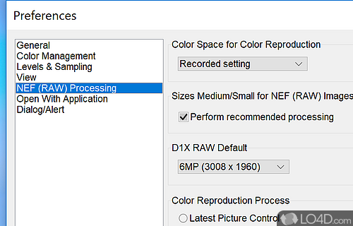 Realize the full potential of your Nikon digital camera and lens - Screenshot of Capture NX-D