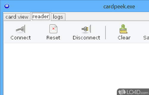 User interface - Screenshot of cardpeek