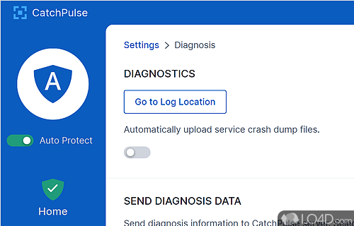 User interface - Screenshot of CatchPulse Antivirus