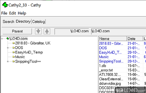 Free media cataloging tool - Screenshot of Cathy