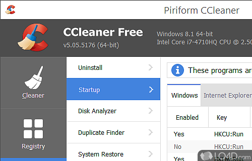 Easily get rid of junk files - Screenshot of CCleaner