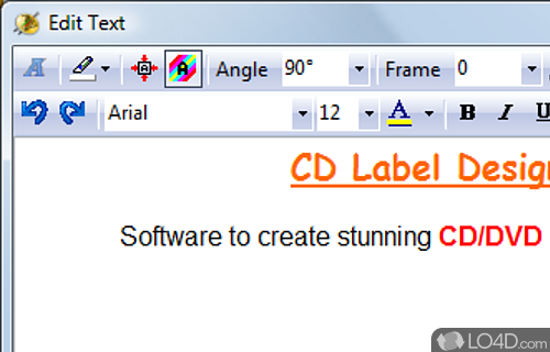 CD Label Designer Screenshot