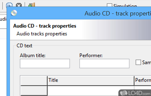 Create ISO bootable discs, write audio or files on disc - Screenshot of cdrtfe