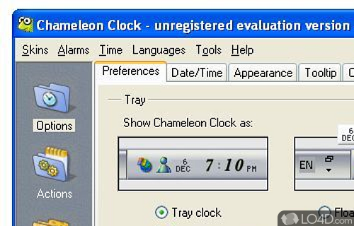 Chameleon Clock Screenshot