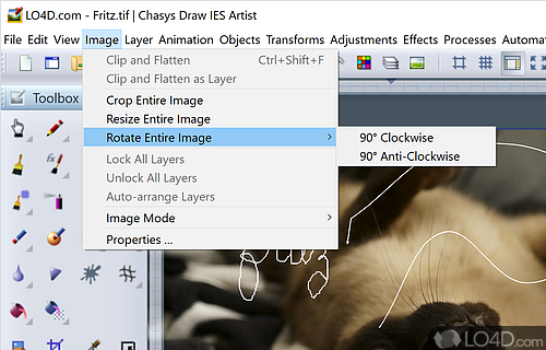 Adobe applicatio - Screenshot of Chasys Draw IES