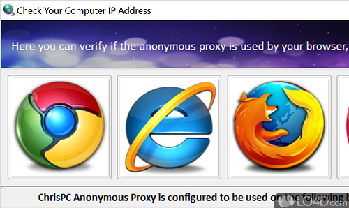 ChrisPC Free Anonymous Proxy screenshot