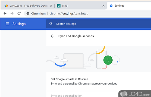 Easily search through the settings of the browser with the use of keywords and switches - Screenshot of Chromium Browser