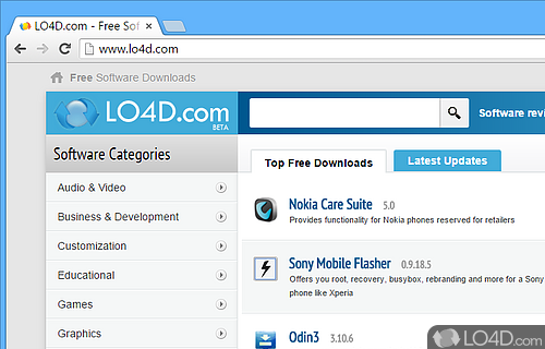 Surf on the Internet with an browser that run from USB flash drive - Screenshot of Chromium Portable