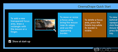 Save settings for further use - Screenshot of CinemaDrape